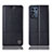 Leather Case Stands Flip Cover Holder H11P for Realme Q3t 5G Black