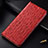 Leather Case Stands Flip Cover Holder H15P for Motorola Moto Edge 20 Pro 5G Red