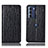 Leather Case Stands Flip Cover Holder H15P for Motorola Moto Edge S30 5G Black