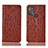 Leather Case Stands Flip Cover Holder H15P for Motorola Moto G50