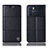 Leather Case Stands Flip Cover Holder H15P for Oppo K9 Pro 5G Black