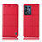 Leather Case Stands Flip Cover Holder H15P for Realme Q3t 5G Red