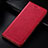 Leather Case Stands Flip Cover Holder H15P for Samsung Galaxy A23 4G Red