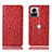 Leather Case Stands Flip Cover Holder H16P for Motorola Moto Edge 30 Ultra 5G Red