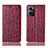 Leather Case Stands Flip Cover Holder H16P for OnePlus Nord CE 2 5G Red