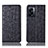 Leather Case Stands Flip Cover Holder H16P for Oppo A77 5G Black