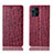 Leather Case Stands Flip Cover Holder H16P for Oppo Find X3 Pro 5G Red