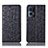 Leather Case Stands Flip Cover Holder H16P for Oppo Reno7 Pro 5G Black