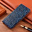 Leather Case Stands Flip Cover Holder H17P for Apple iPhone 12 Mini Blue