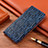 Leather Case Stands Flip Cover Holder H17P for Realme 9i 5G Blue