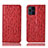 Leather Case Stands Flip Cover Holder H18P for Oppo Find X3 Pro 5G Red