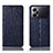 Leather Case Stands Flip Cover Holder H18P for Oppo K10 Pro 5G Blue