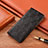 Leather Case Stands Flip Cover Holder H18P for Samsung Galaxy A04s Black