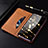 Leather Case Stands Flip Cover Holder H18P for Samsung Galaxy F12