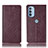 Leather Case Stands Flip Cover Holder H19P for Motorola Moto G31