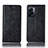 Leather Case Stands Flip Cover Holder H19P for Oppo A77 5G Black