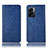 Leather Case Stands Flip Cover Holder H19P for Realme V23 5G Blue