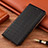 Leather Case Stands Flip Cover Holder H20P for Realme Narzo 50A Prime Black