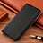 Leather Case Stands Flip Cover Holder H20P for Vivo iQOO Neo6 SE 5G Black