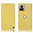 Leather Case Stands Flip Cover Holder H21P for Motorola Moto Edge 30 Ultra 5G Yellow