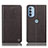 Leather Case Stands Flip Cover Holder H21P for Motorola Moto G31
