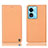 Leather Case Stands Flip Cover Holder H21P for Oppo A18 Orange