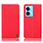 Leather Case Stands Flip Cover Holder H21P for Oppo A58 4G Red