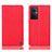 Leather Case Stands Flip Cover Holder H21P for Oppo A96 5G Red