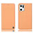 Leather Case Stands Flip Cover Holder H21P for Oppo Find X5 Pro 5G Orange