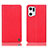 Leather Case Stands Flip Cover Holder H21P for Oppo Find X5 Pro 5G Red