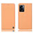 Leather Case Stands Flip Cover Holder H21P for Oppo K10 5G India Orange