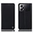 Leather Case Stands Flip Cover Holder H21P for Oppo K10 Pro 5G Black