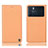 Leather Case Stands Flip Cover Holder H21P for Oppo K9 Pro 5G Orange