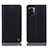 Leather Case Stands Flip Cover Holder H21P for Realme V23i 5G Black