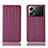 Leather Case Stands Flip Cover Holder H23P for Oppo K10 Pro 5G Red Wine