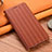 Leather Case Stands Flip Cover Holder H23P for Samsung Galaxy A02s Brown