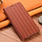 Leather Case Stands Flip Cover Holder H23P for Samsung Galaxy A23 4G Brown