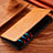 Leather Case Stands Flip Cover Holder H24P for Apple iPhone 15