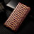 Leather Case Stands Flip Cover Holder H25P for Apple iPhone 12 Pro Max Brown