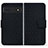 Leather Case Stands Flip Cover Holder HF1 for Google Pixel 7 5G Black