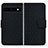 Leather Case Stands Flip Cover Holder HF1 for Google Pixel 7a 5G Black