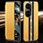 Leather Case Stands Flip Cover Holder JB1 for Huawei P50 Pro Yellow