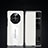 Leather Case Stands Flip Cover Holder JB3 for Huawei Mate 50 White