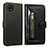 Leather Case Stands Flip Cover Holder JDK for Samsung Galaxy A22 5G Army green