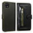 Leather Case Stands Flip Cover Holder JDK for Samsung Galaxy A22s 5G Army green