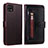 Leather Case Stands Flip Cover Holder JDK for Samsung Galaxy A22s 5G Red