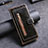 Leather Case Stands Flip Cover Holder JDK for Xiaomi Mi 11X 5G Brown