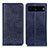 Leather Case Stands Flip Cover Holder K01Z for Google Pixel 7 Pro 5G Blue