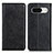 Leather Case Stands Flip Cover Holder K01Z for Google Pixel 8 5G Black