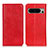 Leather Case Stands Flip Cover Holder K01Z for Google Pixel 8 Pro 5G Red